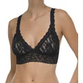 Hanky Panky Womens Signature Lace Crossover Bralette in Black Size Small