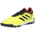 adidas Unisex-Adult Copa Sense.3 Turf Soccer Shoe, Team Solar Yellow/Black/Solar Red, 8 Women/13 Men