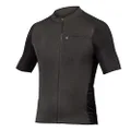 Endura Men's GV500 Reiver Short Sleeve Gravel Cycling Jersey Black, XX-Large