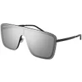 Saint Laurent SL 364 MASK BLACK/SILVER 99/1/140 unisex Sunglasses