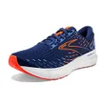 Brooks Glycerin 20 Men's Neutral Running Shoe - Blue Depths/Palace Blue/Orange - 10