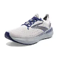 Brooks Men's, Glycerin GTS 20 Stealth Fit Running Shoe, Oyster/Alloy/Blue Depths, 12 US