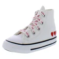 Converse Mens Unisex-Baby Chuck Taylor All Star Canvas High Top (9, Vintage White RED, Numeric_9)