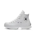 Converse Chuck Taylor All Star Lugged 2.0 Leather Unisex Shoes, White/Egret/Black, 8 Women/6 Men