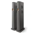 KEF LS60 SP4017HA Wireless HiFi Floor Standing Speakers LS60W, Titanium Grey