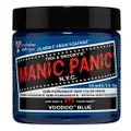 MANIC PANIC Voodoo Blue Hair Dye - Classic High Voltage - Semi Permanent Dark Cyan Hair Color With Greenish Undertones - Vegan, PPD And Ammonia-Free (4oz)