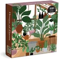 Galison House of Plants 1000 Piece Puzzle in Square Box from - Fun and Botanical 1000 Piece Puzzle, Featuring Artwork from Frankie Penwill, Thick and Sturdy Pieces, Great Gift Idea