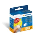 HERMA 1071 Photo Adhesive, 1000 Pieces, Double Sided Self-Adhesive Photo Tapes for Photo Album, Scrapbook, Guest Book, Photo Book, Adhesive Pads for Photos in Dispenser Box, White