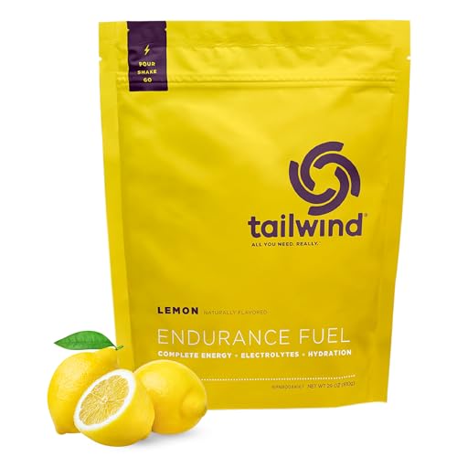 Tailwind Nutrition Lemon Endurance Fuel 30 Serving - Hydration Drink Mix with Electrolytes, Carbohydrates - Non-GMO, Gluten-Free, Vegan, No Soy or Dairy