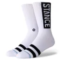 Stance Men's Crew Sock OG, White, Medium