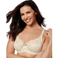 Playtex Women's Love My Curves Beautiful Lace and Lift Underwire Full Coverage Bra #4825, Gardenia, 42D