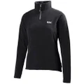 Helly Hansen Women's Daybreaker 1/2 Zip Lightweight Fleece Pullover Jacket, 990 Black, X-Large