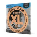D'Addario Guitar Strings - XL Nickel Electric Guitar Strings - EXL115W - Perfect Intonation, Consistent Feel, Reliable Durability - For 6 String Guitars - 11-49 Medium Wound Third
