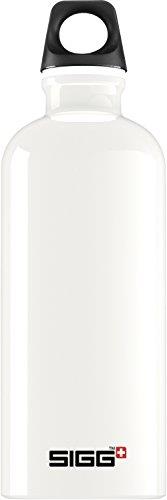 SIGG - Aluminum Water Bottle - Traveller White - With Screw Cap - Leakproof, Lightweight, BPA Free - 20 Oz