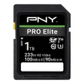 PNY 1TB PRO Elite Class 10 U3 V30 SDXC Flash Memory Card​ (P-SD1TBV30100PRO-GE)