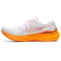 ASICS Men's Gel-Kayano 29 Running Shoes, White/Nova Orange, 10.5