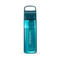 LifeStraw Go Series – BPA-Free Water Filter Bottle for Travel and Everyday use removes Bacteria, parasites and microplastics, Improves Taste, 22oz Laguna Teal