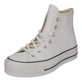 Converse Women's Chuck Taylor All Star Lift Clean HIGH TOP Sneaker, Black/White, 10.5 M US