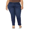NYDJ Women's Plus Size Marilyn Straight Leg Jeans, Denslowe, 14W