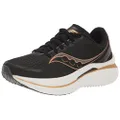 Saucony Women's Endorphin Speed 3 Running Shoe, Black/Goldstruck, 6 US