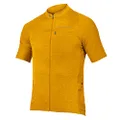 Endura Men's GV500 Reiver Short Sleeve Gravel Cycling Jersey Mustard, Large, Mustard, Large