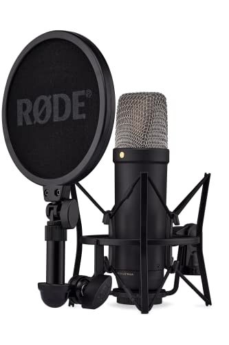 RØDE NT1 5th Generation SM6 Shockmount and Pop Filter Condenser Microphone, Black