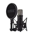 Rode NT1 5th Generation Condenser Microphone with SM6 Shockmount and Pop Filter - Black