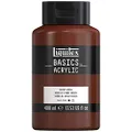 Liquitex BASICS Acrylic Paint, 400ml (13.5-oz) Bottle, Burnt Sienna
