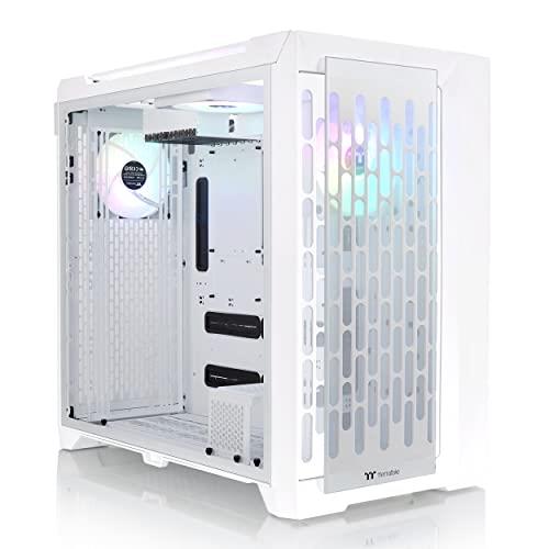 Thermaltake CTE C750 TG ARGB Snow E-ATX Full Tower with Centralized Thermal Efficiency Design; 3x140mm White CT140 ARGB Fans Pre-Installed; Tempered Glass Front & Side Panel; CA-1X6-00F6WN-01; White