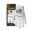 FootJoy Women's StaSof Golf Glove, White Medium, Worn on Right Hand