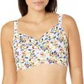 Cosabella Women's Say Never Printed Curvy Sweetie Bralette, Multi Lights, Extra Large