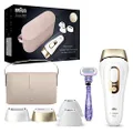 Braun IPL Permanent Hair Removal System for Women and Men, NEW Silk Expert Pro 5 PL5347, Head-to-toe Usage, FDA Cleared, for Body & Face, Alternative to Salon Laser Hair Removal, With 3 Extra Caps