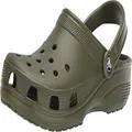 Crocs Unisex-Adult Classic Clogs, Army Green, 4 Women/2 Men