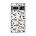 Blingy's Google Pixel 7a Case, Women Girls Cute Cow Pattern with Flower Style Funny Cartoon Animal Design Transparent Soft TPU Protective Clear Case Compatible for Google Pixel 7a (6.1 inch) (Cows)