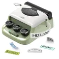 Makeid Q1 Label Maker Machine with Tape HD(300dpi), ONE-Click Time Printing Bluetooth Label Makers for Home Office, Compatible with iOS & Android - Clear Prints, Multiple Templates Font, Retro Design
