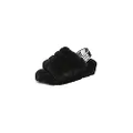 UGG Women's Fluff Yeah Slide Sandal, black, 6 M US