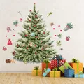59x47inch Large Christmas Tree Wall Decals DIY Watercolor Decal Removable Christmas Tree Gaint Wall Stickers for Bathroom Bedroom Living Room Offices Home Decoration Decal