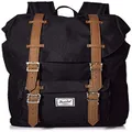 Herschel Little America Laptop Backpack, Black/Tan Synthetic Leather, Classic 25.0L, Little America Laptop Backpack
