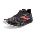 Brooks Women's Hyperion Tempo Road Running Shoe, Black/Coral/Purple, 8.5 US