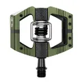 Crankbrothers Mallet E Mountain Bike Pedals - Dark Green Camo Collection - MTB Enduro Optimized Platform - Clip-in System Pair of Bicycle Mountain Bike Pedals (Cleats Included)