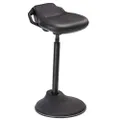 SONGMICS Standing Stool, Active Sitting Balance Chair, Work Stool, 23.6-33.3 Inches, with Anti-Slip Bottom Pad, for Standing Desk, Black UOSC12BK
