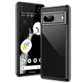 JETech Case for Google Pixel 7, Shockproof Phone Bumper Cover, Anti-Scratch Clear Back (Black)