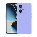 Foluu Silicone Case for OnePlus Nord N30 5G, Liquid Gel Rubber Case with Soft Microfiber Lining Cushion Slim Hard Shell Shockproof Protective Cover for OnePlus Nord N30 5G 2023 (Purple)
