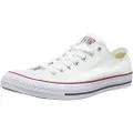 Converse Unisex Chuck Taylor All Star Ox Low Top Classic Optical White Sneakers - 9.5 D(M) US