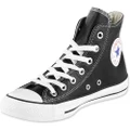 Converse Boy's Chuck Taylor All Star High Sneaker, Black Leather, 13