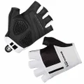 Endura Womens FS260-Pro Aerogel Cycling Mitt Glove II - Breathable, Fingerless Bike Gloves White, Large