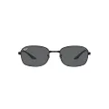 Ray-Ban Rb3690 Square Sunglasses, Black/Dark Grey, 51 mm