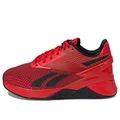 Reebok Unisex-Adult Nano X3 Sneaker, Vector Red/Black, 11 Women/9.5 Men