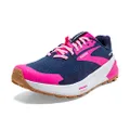 Brooks Women's Catamount 2 Trail Running Shoe, Peacoat/Pink/Biscuit, 9.5