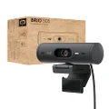 Logitech Brio 505 Full HD Webcam with auto Light Correction, auto-framing, Show Mode, Dual Noise Reduction mics, Privacy Shutter - Works Microsoft Teams, Google Meet, Zoom, TAA Compliant, Graphite